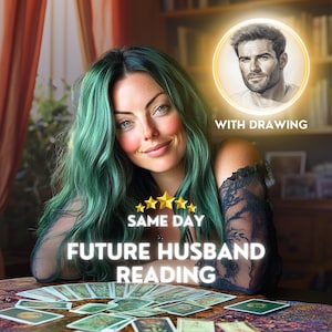 Same Day Future Husband Tarot Reading and Drawing, Soulmate Portrait and Psychic Spouse Reading - Soulmate Drawing - Medium Reading
