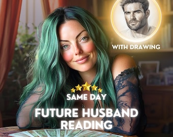 Same Day Future Husband Tarot Reading and Drawing, Soulmate Portrait and Psychic Spouse Reading - Soulmate Drawing - Medium Reading