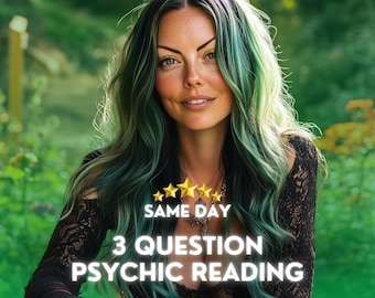 3 Question Psychic Reading, Accurate Psychic Insight, Same Day Answers, Honest Guidance, Future Predictions