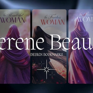 Serene Beauty Bookmarks | Islamic Bookmark | Unique Bookmark | Beautiful Bookmark | Book Lover Gift | Quote Bookmark Set | Instant Download