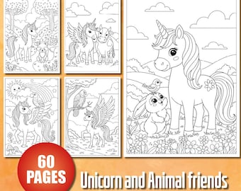 Unicorn Coloring Pages | 60 Kids Activity Sheets (PDF Download)