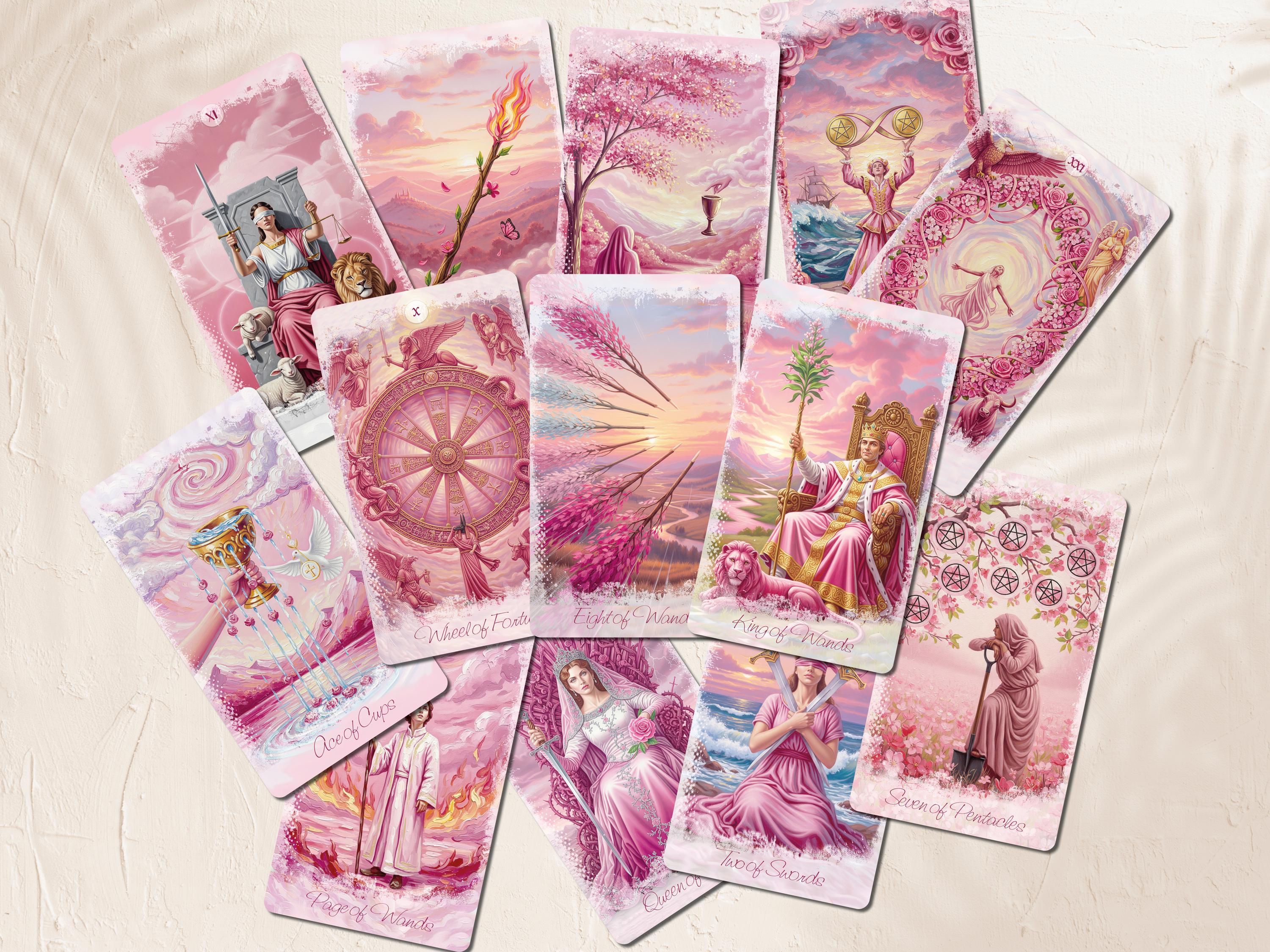 Pink tarot deck - Etsy 日本