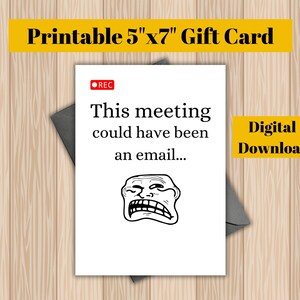 Esta reunião poderia ter sido um cartão de e-mail, um cartão-presente do The Office, um cartão de piada do Office, memes do Office, um cartão-presente,