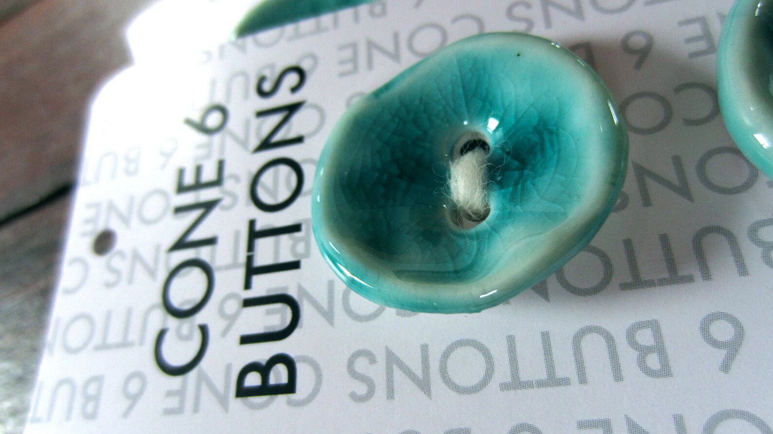 Ceramic Buttons Handmade Turquoise Cracklecard of 3 Available in a Variety of Sizes Etsy