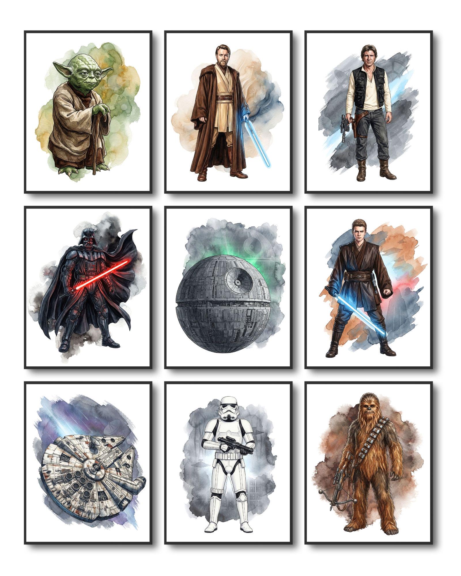 スター・ウォーズ アートプリント 3枚 スターウォーズのプリントアート - Etsy 日本