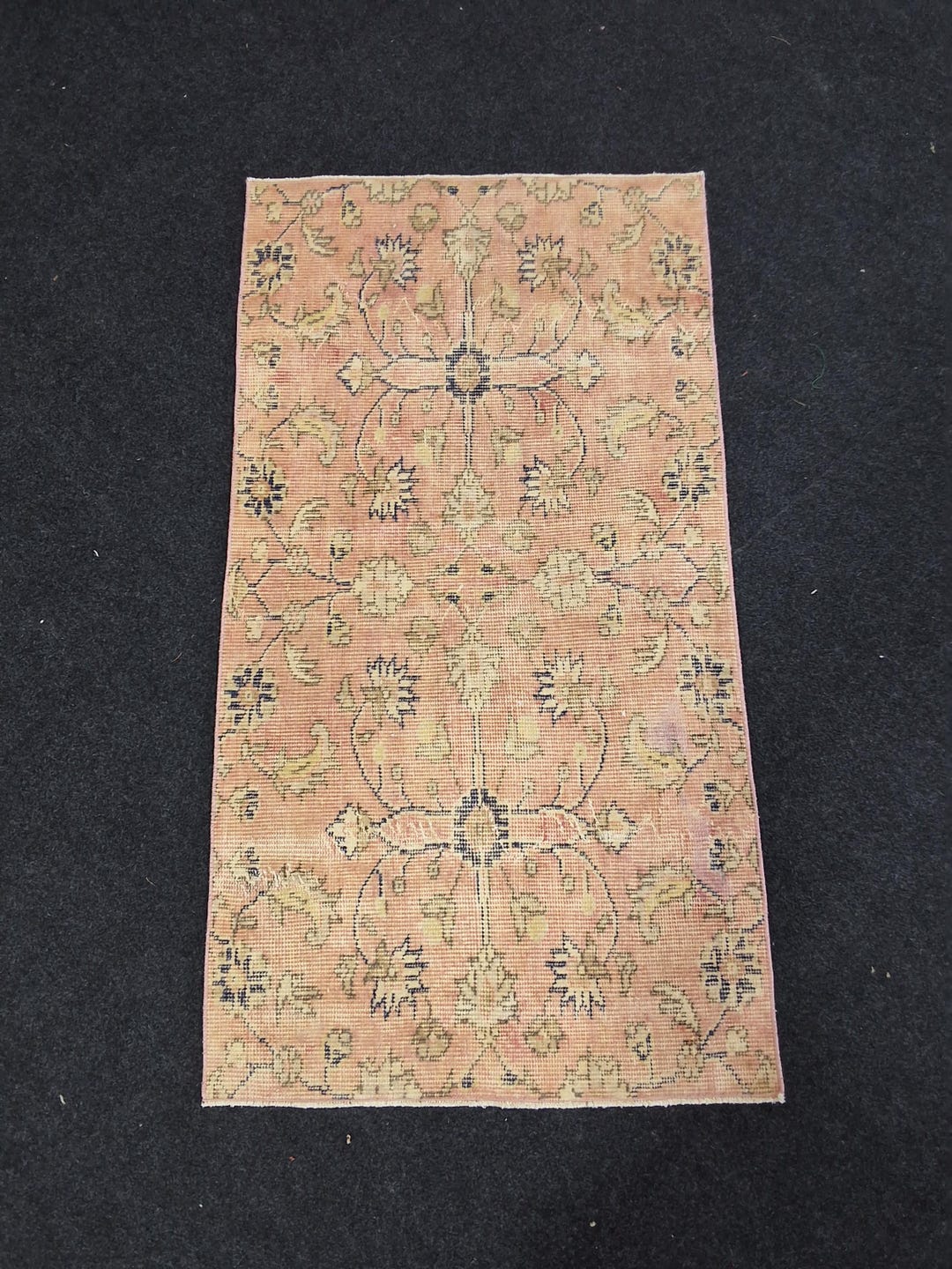 2x4 Vintage Turkish Area Rug,handwoven Wool Beige Pink Boho Home Decor ...