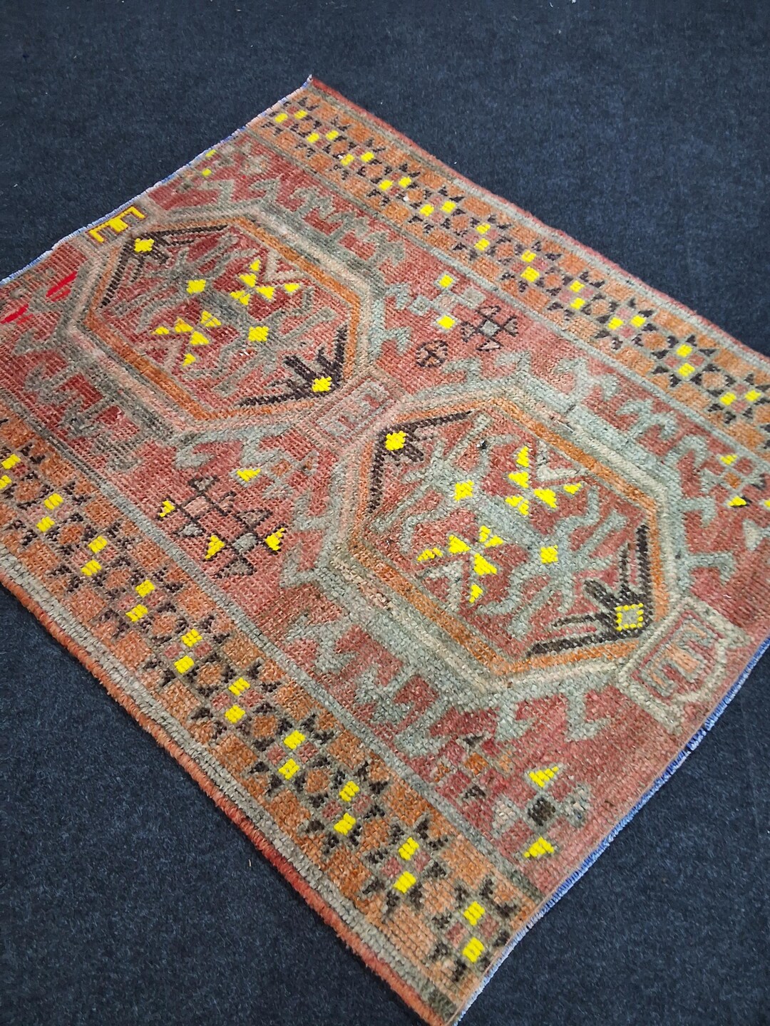 Handmade Turkish Wool Rug, 3x4 Vintage Pictorial Pink Rugs - Etsy