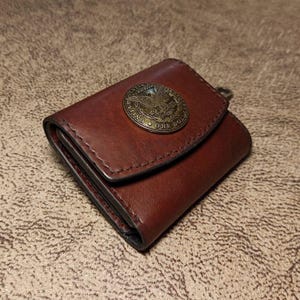 Mini carteira |Feito à mão • Elegante • Couro legítimo