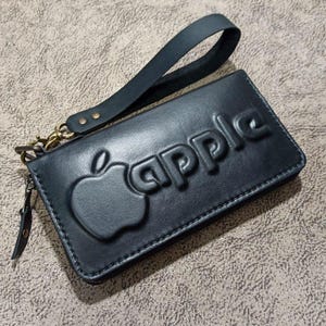 Carteira Clutch Exclusiva da Apple | Feito à mão • Qualidade Premium • Couro Genuíno