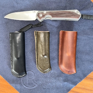Custom Leather Knife Sleeve / Sheath for Chris Reeve Sebenza