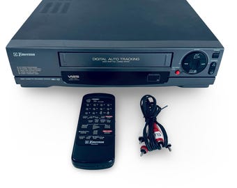 VCR VHS Player mit Fernbedienung und AV-Kabel EMERSON VCR3000 * Getestet / Funktioniert *