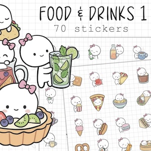 Food & Drinks 2026 Digital Planner Stickers | For Goodnotes or any PDF annotating apps
