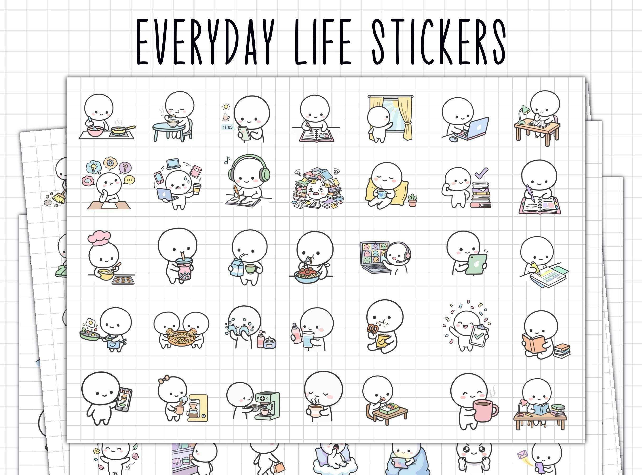 After School Routine Stickers Everyday Life Daily Routine Stickers | Digital Planner Stickers ...