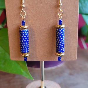 Boucles d'oreilles parchemins papier japonais