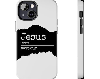 Minimalist Jesus Definition Phone Case, Christian Gift