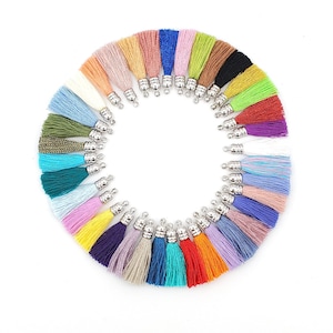 37 pcs 25mm small mixed color tassel set 2041R-S1