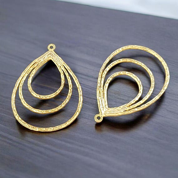 2pcs 20pcs Bulk Sale Discount on Multi Teardrop Pendants Matte shiny 14K Gold Plated Brass Jewelry Findings Jewelry Supplies 1257 G Etsy Canada