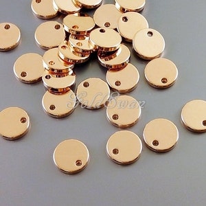 8 pcs flat circle 8mm blank discs for stamping, circles, discs, round stamping blanks 1984-BRG-8 (8 pieces)