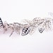 1 foot Unique chains with dangling leaf charms, for jewelry designs, nature inspired jewelry, high quality chain B023-BR