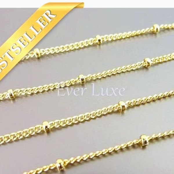 Top Seller! 1 Meter Delicate Satellite Bead Chains Elegant Ball Chains for Jewelry Making Perfect for Crafting Unique Jewelry Pieces B053-BG
