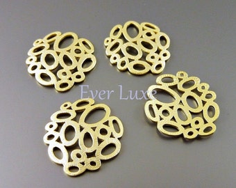 4 abstract multi-bubble charms / abstract circle ring pendants / supplies for making jewelry jewellery 1484-MG-SM