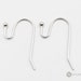 50 pcs / 25 pairs High quality hook ear wires earwires with a ball end, silver earrings, earring supplies B070-BR (50 pieces)