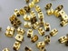 50 shiny gold butterfly clutch earring backs, backings, friction ear nuts, safety backs, earring findings B068-BG 