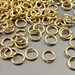 10 grams large jump rings, large brass rings, flush cut, open jumprings B005BBG-206