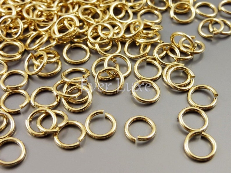 10 grams large jump rings, large brass rings, flush cut, open jumprings B005BBG-206 