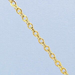 2.7mm Gold Cable Chain Soldered Jewelry Chain Bulk Jewelry Supplies image 5