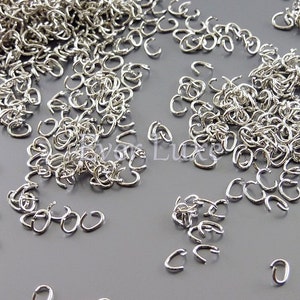 10 grams rhodium silver thin 26 gauge jump rings, jumprings, silver jewelry rings, tiny jump rings for jewelry making B058-BR