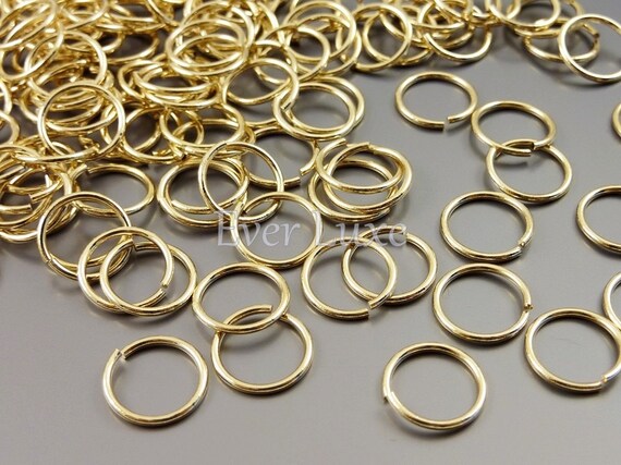 10 Grams Shiny Gold 9mm Large Jump Rings Extra Large Strong