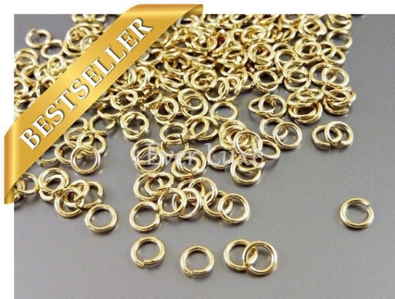 10x 18ct Yellow Gold 3mm Diameter Heavy Jump Ring Jewellery Making 10x 18ct Yellow Gold 3mm Diameter Heavy Jump Ring Jewellery Making
