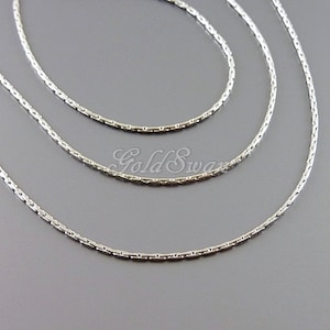 1 meter 0.8mm thin delicate dainty silver chain, brass chain, snake chain, layering necklace chain, boho jewelry B141-BR