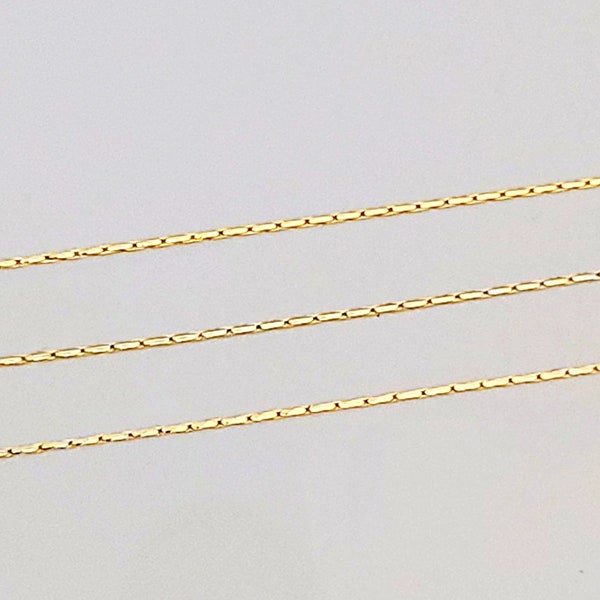 1 Meter Delicate Snake Chain Designer Gold Plated Brass Chain, Ideal for Jewelry Making, Perfect for Custom Necklaces and Bracelets B141-BG