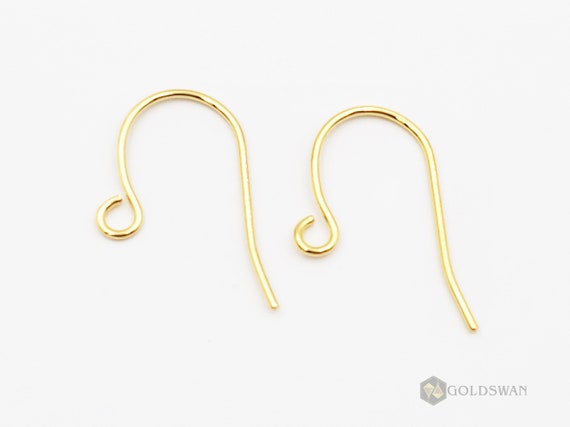 15% Bulk SALE 500 Pcs 20mm Long Shiny Gold Basic Brass Hook Earwires, Fish  Hook Ear Wires, French Hook Earrings B055-bg-20-bulk 500 Pieces -   Canada