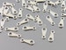 50 shiny silver 10mm necklace tags, chain connectors, tabs, chain separators B003-BR (50 pieces) 