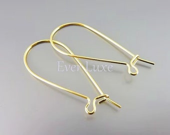 20 pcs / 10 pairs Medium kidney ear wires earwires earrings for jewelry making craft supplies jewelry supplies B025-BG-M