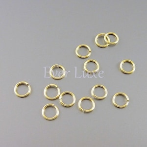 10 grams delicate 24 gauge 4mm gold plated brass jumprings, jump rings, connectors B005BBG-244