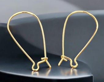 20 stks/10 paar medium nieroorbellen oorhaakjes oorbellen voor het maken van sieraden ambachtelijke benodigdheden sieradenbenodigdheden B025-BG-M