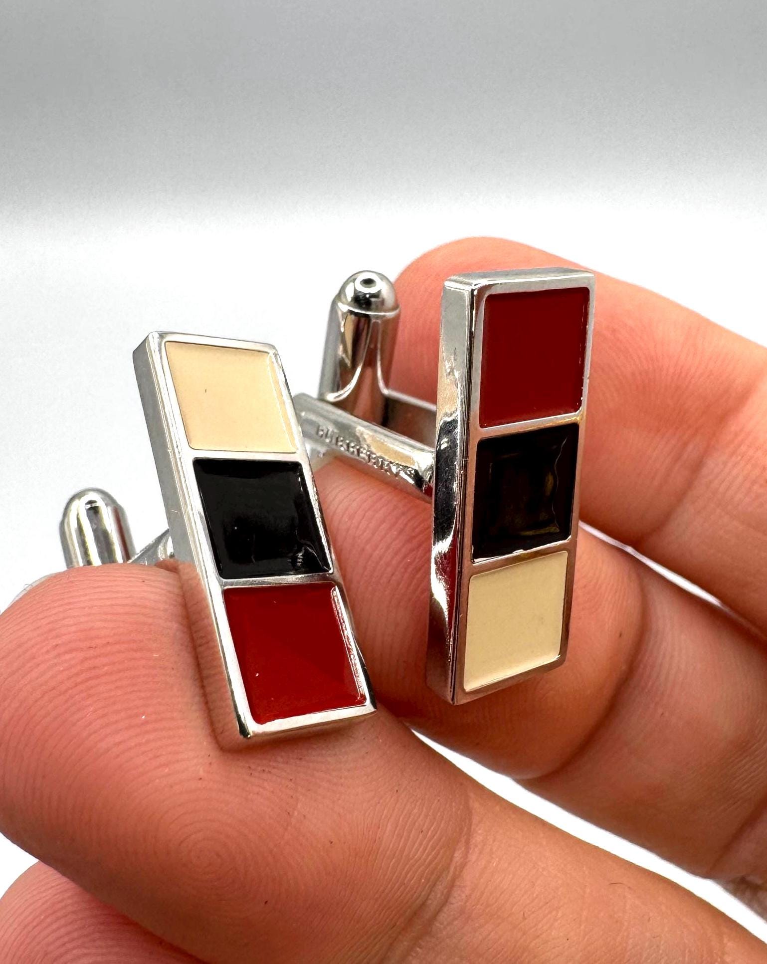 Vintage Burberry Cufflinks - Etsy