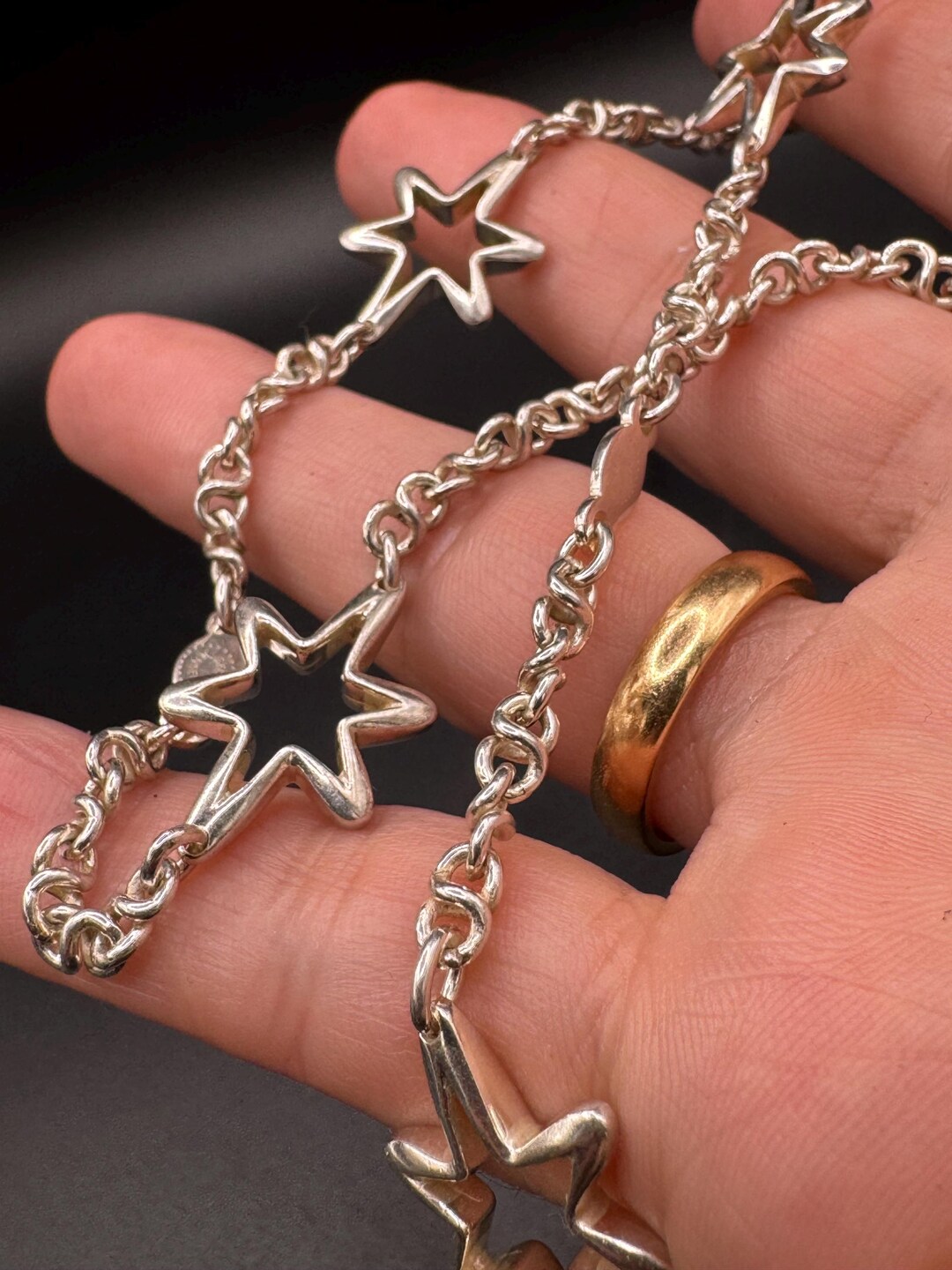 Goerg Star Georg Jensen Sterling Silver Star Necklace 925 – 59 Cm - Etsy