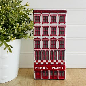 City Blocks - Pearl Paint Wood Block House