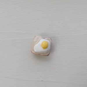 Egg Toast Clay Magnet