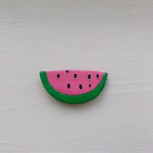 Watermelon Clay Magnet