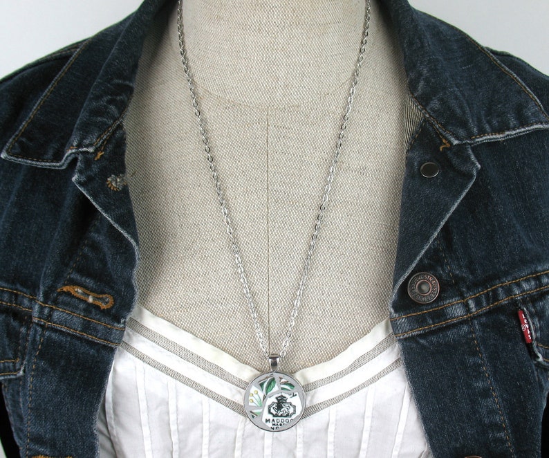 Vintage China Mosaic Necklace Maddock Bone China England Lion Backstamp 1935 upcycled handmade
