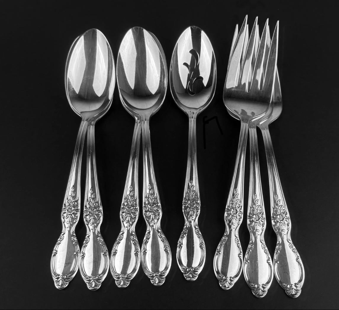 Wm Rogers Silverware Victorian Rose - Etsy Canada