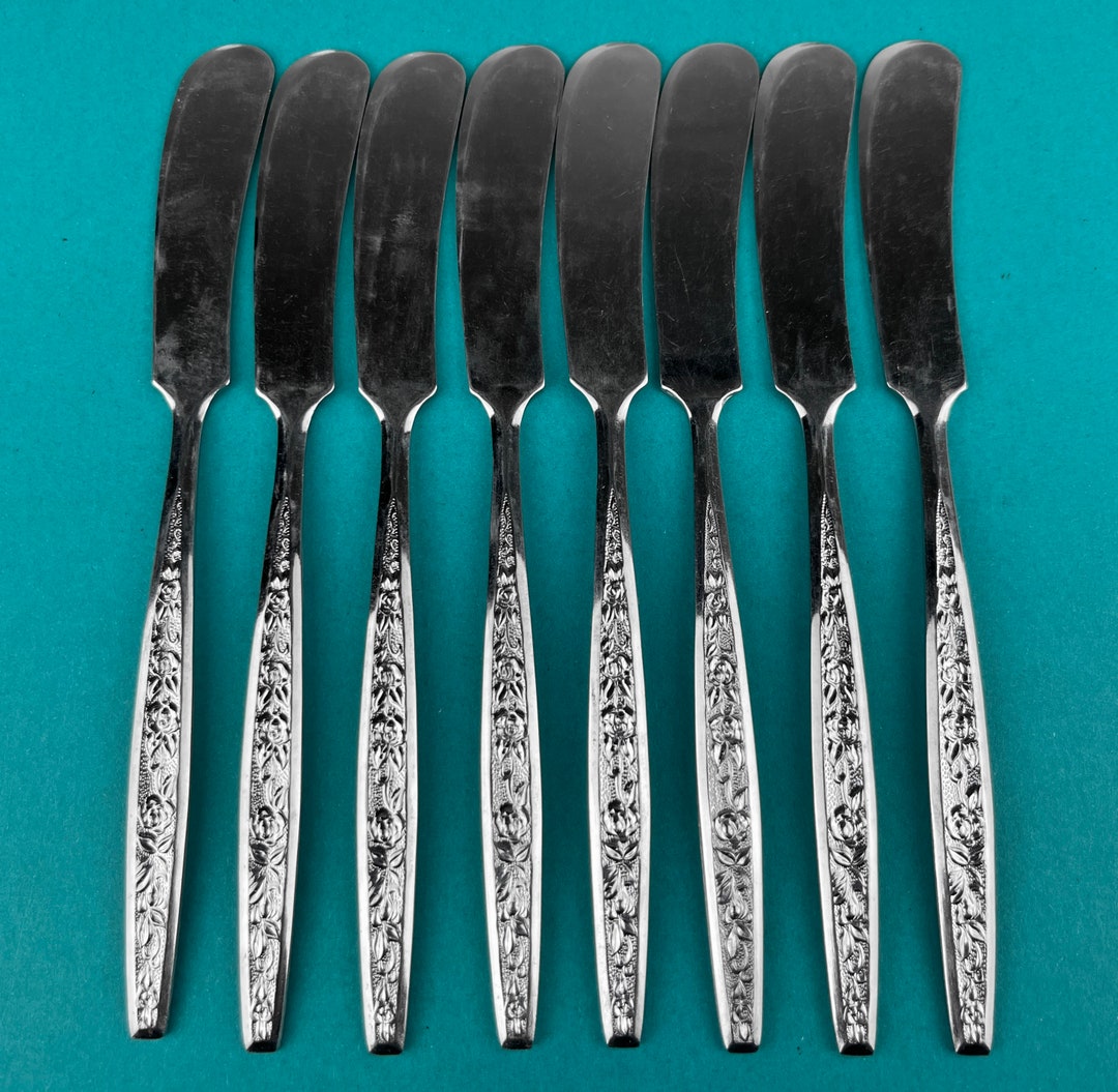 Set 8 Mid Century Butter Knives IIC Imperial Stainless Steel Japan Etsy