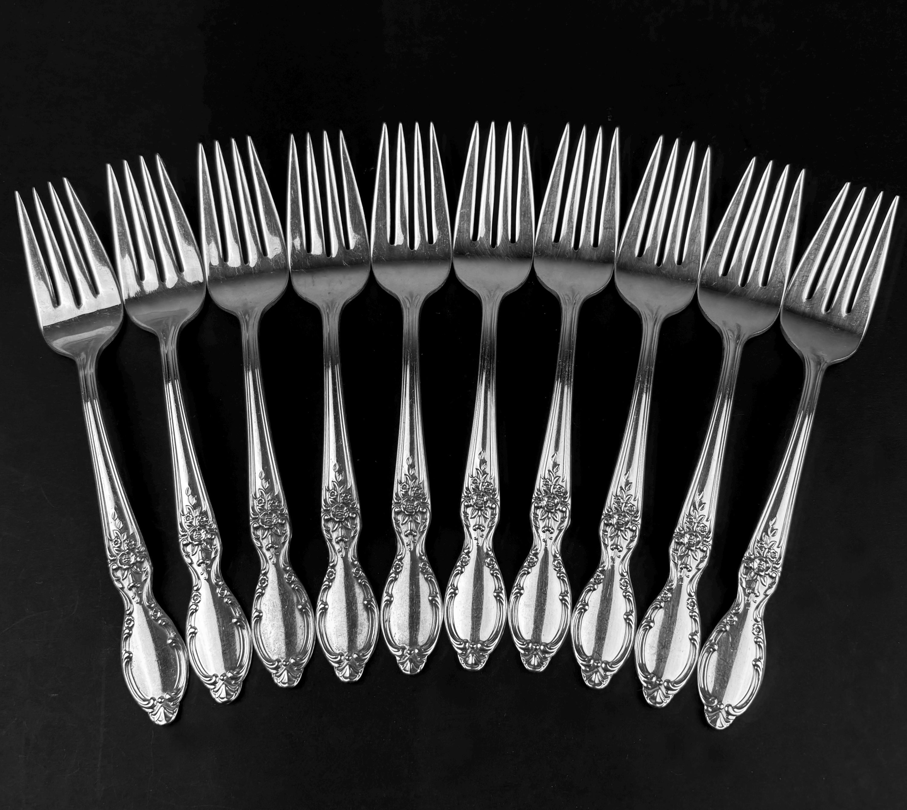 Wm Rogers Silverware Victorian Rose - Etsy Canada