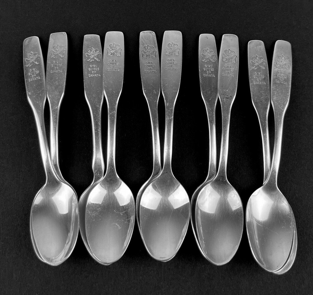 10x Vintage Souvenir Demitasse Spoons Girl Guides Canada Etsy
